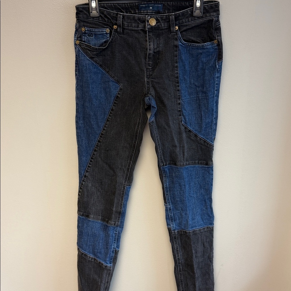 Marc by Marc Jacobs Chrissie 003 Patchwork Skinny Jeans 29x33 - Picture 2 of 9